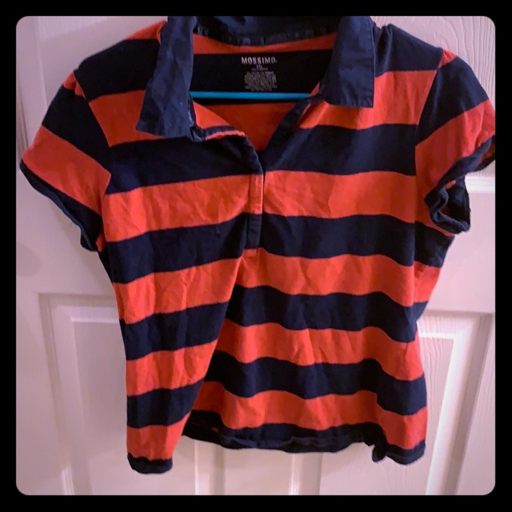 Cap-sleeve Collared shirt